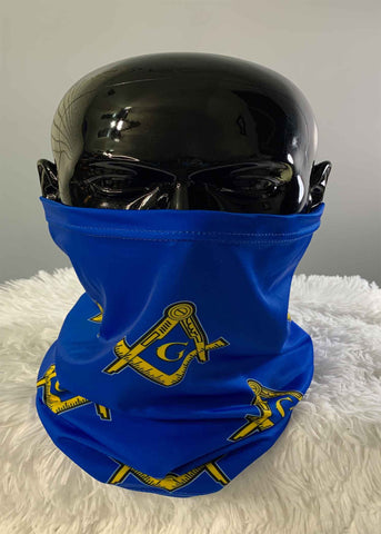 Image of Master Mason Gaiter Face Mask Royal Blue