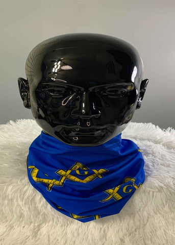 Image of Master Mason Gaiter Face Mask Royal Blue