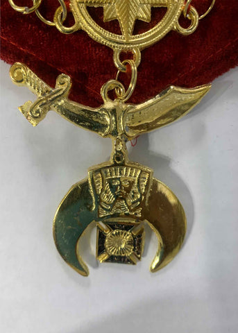 Image of Shriner Gold Chain Collar (Maltese Cross)