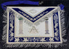 Past Master Apron - Premium Stitched Columns Silver