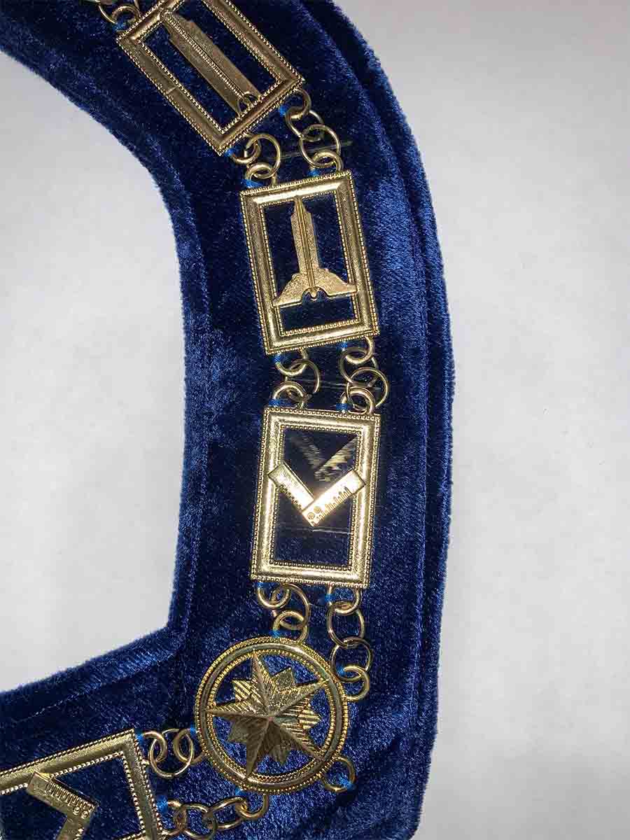 Masonic Blue Lodge Collar-Gold