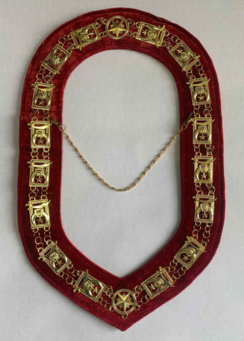 Image of Shriner Gold Chain Collar (STAR)