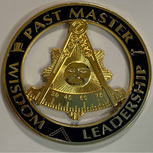 Masonic Car Emblem "Past Master" Badge Freemason
