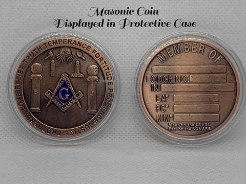 Image of Masonic Challenge Coin