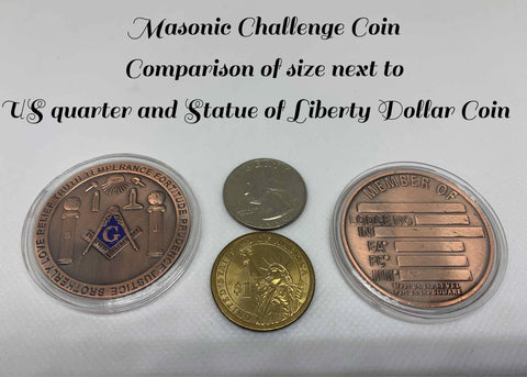 Image of Masonic Challenge Coin